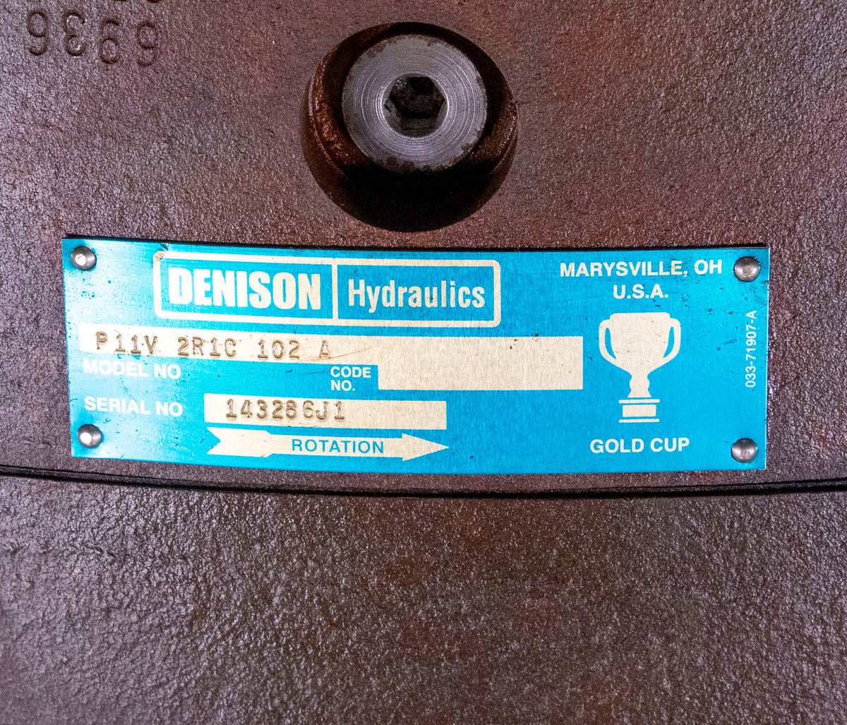 DENISON Hydraulics P11V 2R1C 102 A Gold Cup Hydraulic Pump Hydraulic