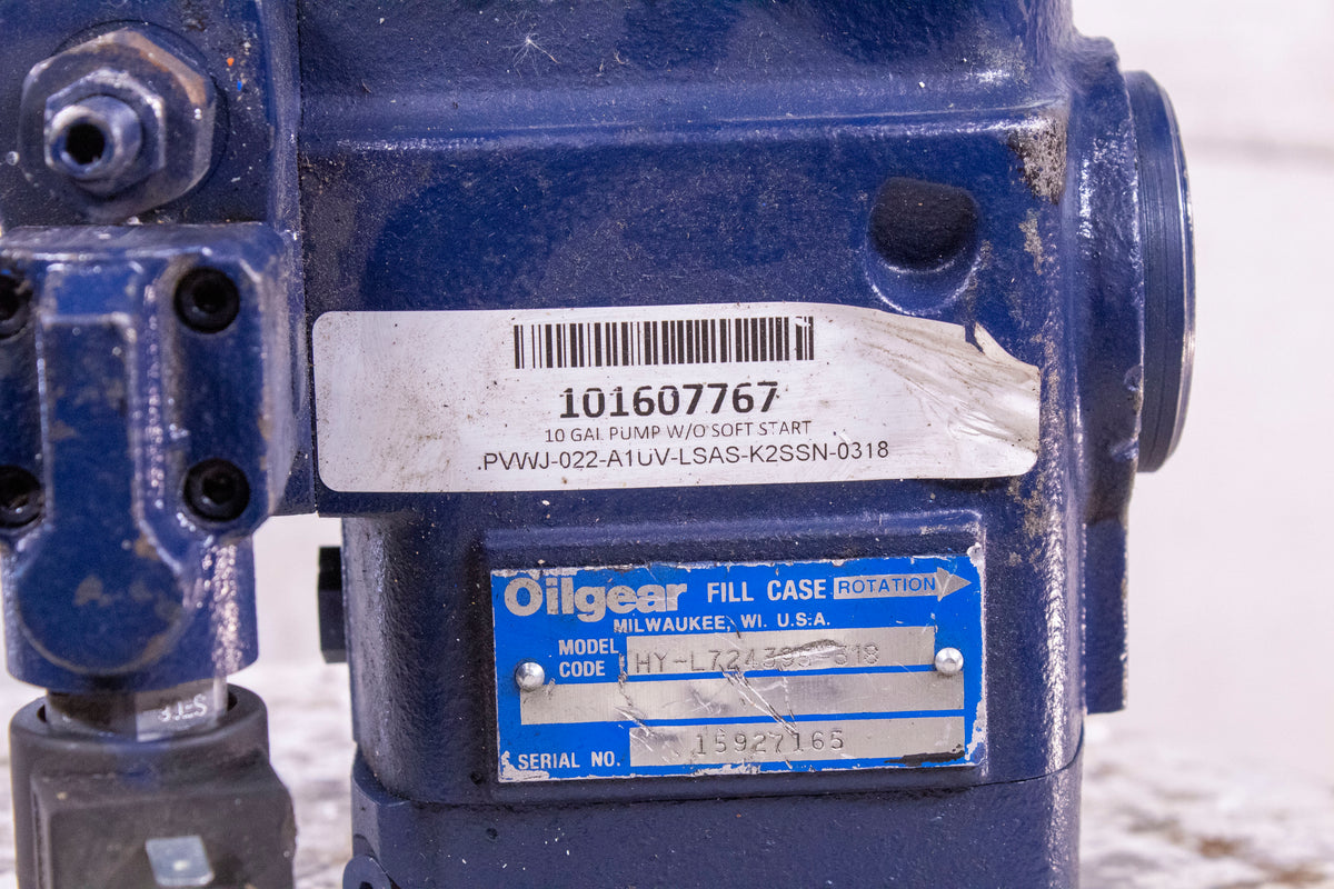 Oilgear 101607767 PVWJ022A1UVLSASK2SSN0318 HYL724395318 Axial P