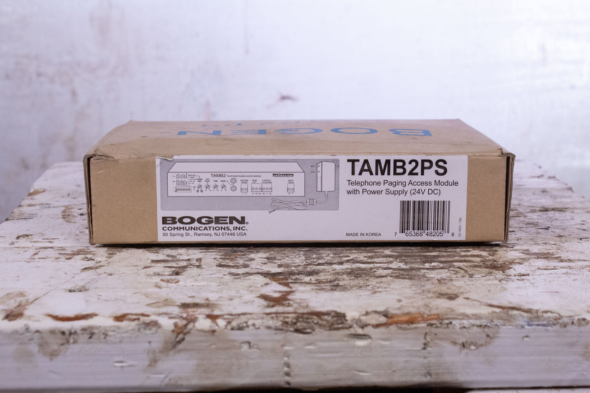 Bogen TAMB2PS Telephone Paging Access Module W/Power Supply In Box ...