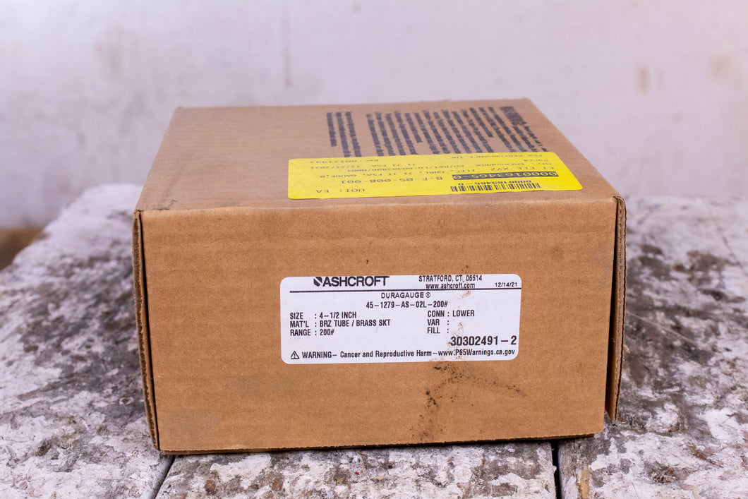 Ashcroft 45-1279-AS -02L -200# Gauge