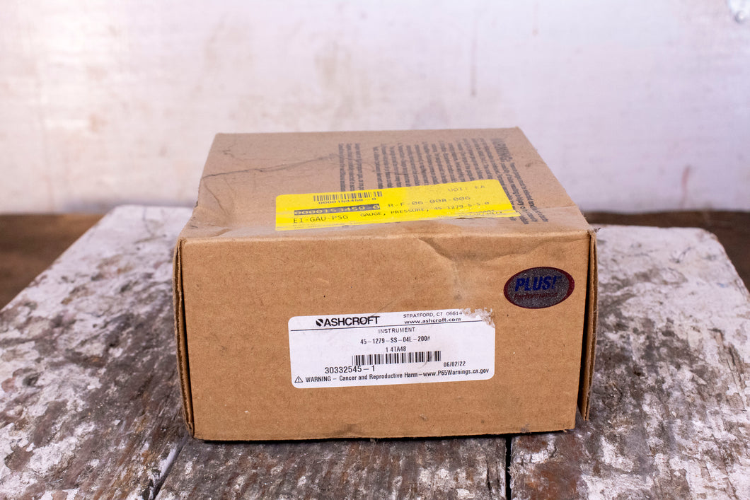 Ashcroft 45-1279-SS-04L-200# Duragauge Pressure Guage