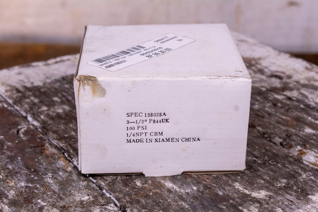 Amatek Spec 138028A Pressure Gauge 100 PSI 3-1/2