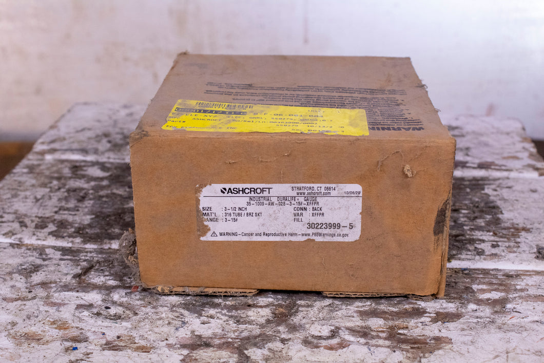 Ashcroft 35-1009-AW-02B-3-15#-XFFPR Pressure Guage