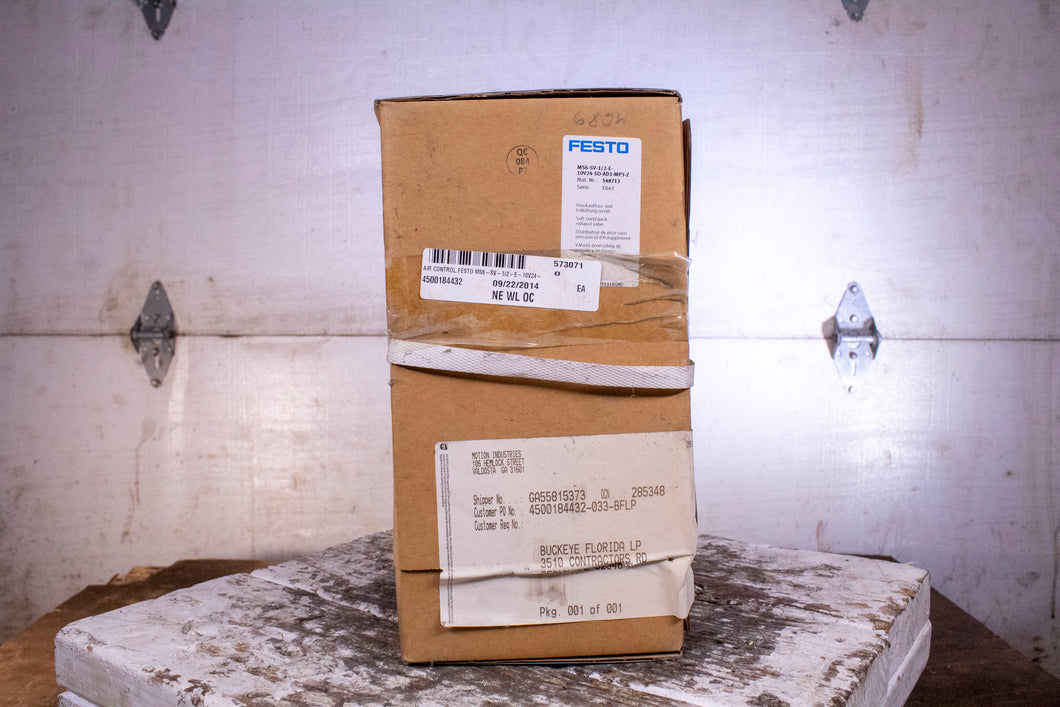 Festo MS6-SV-1/2-E-10V24-S0-AD3-MP3-Z 548713 Soft Start Valve