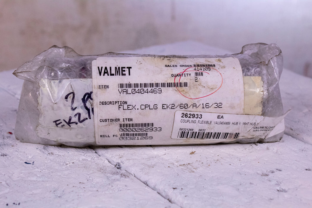 Valmet VALA404469 Flexible Coupling EK2/60/A/16/32 QTY2