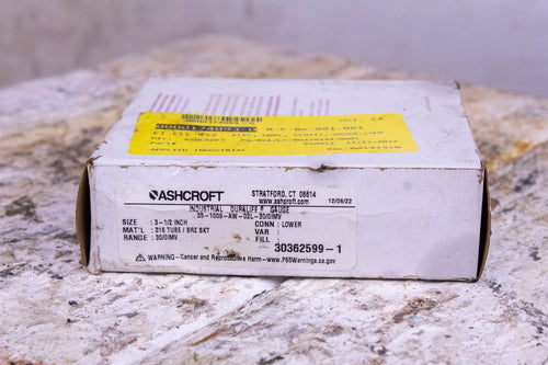 Ashcroft 35-1009-AW-02L-30/0IMV Pressure Guage