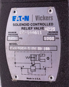 Eaton Vickers 02-144611 Pressure Relief Valve CT5-060A-B-M-U-B5-100