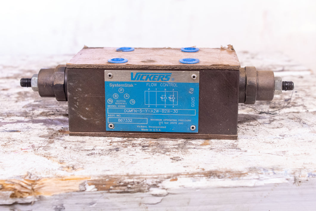 Used Stack Valves Vickers Flow Control Stack Valve DGMFN-5-Y-A2W-B2W-30 867332 ...