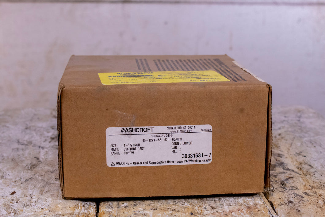 Ashcroft Duragauge 45-1279-SS-02L-60#/FW