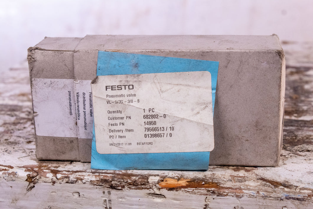 FESTO Pneumatic Valve VL-5/3G-3/8-B 14950