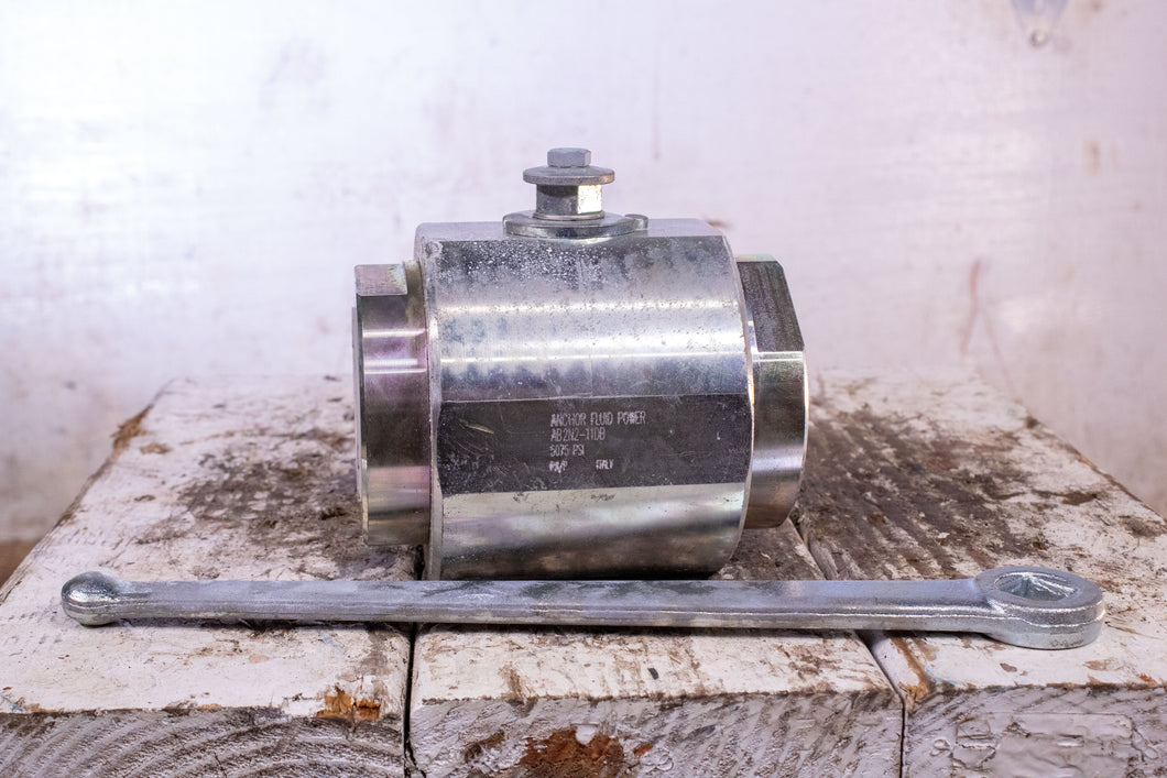 Anchor Fluid Power AB2N2-11DB 2-Way Round Body Ball Valve 2