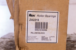 Rex Roller Bearings ZA2215 4 BOLT PILLOW BLOCK BEARING