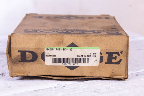 Dodge 124210 F4B-SC-110  Dodge New Ball Bearing Flange Unit