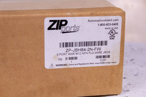 Zip Ports ZP-JBH84-2N-FW 8 PORT 4WR M12 NPN FLD WIRE JBOX