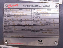 Load image into Gallery viewer, Browning TEFC Motor C05-E434-N Right Angle Gear Motor
