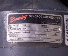 Load image into Gallery viewer, Browning TEFC Motor C05-E434-N Right Angle Gear Motor