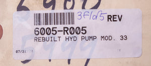 Eaton Hydraulic Pump 3321-074 8507-18-9140