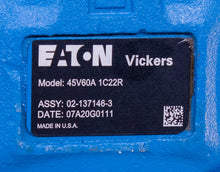 Load image into Gallery viewer, Eaton Vickers Model Hydraulic Vane Pump 45V60A 1C22R 02-137146-3