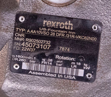 Load image into Gallery viewer, Rexroth R902502732 PUMP TYP AAA10VSO 28 DFR /31R-VKC62N00