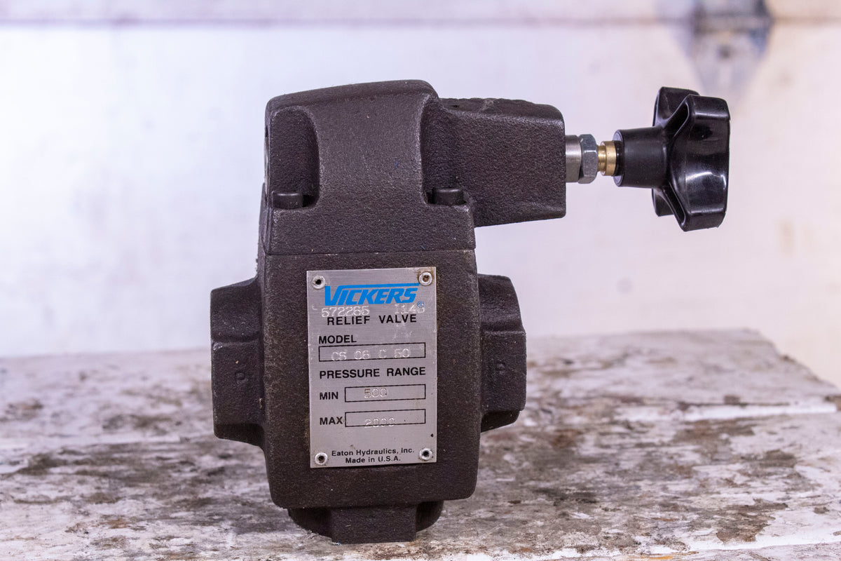 Vickers CS 06 C 50 572265 114S Hydraulic Balanced Piston Relief Valve ...