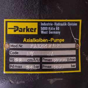 Parker PAF32RA3C Hydraulic Pump