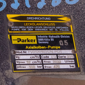 Parker PV032R1KOS1N-PDS Hydraulic Pump