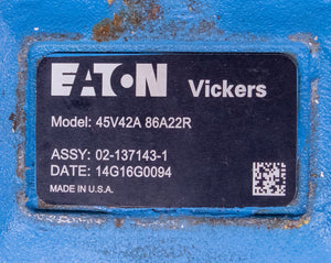 Eaton 45V42A 86A22R 02-137143-1 Hydraulic Pump