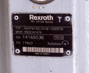 Rexroth AA2FM160/61W-VSD510 R902161474 Hydraulic Motor