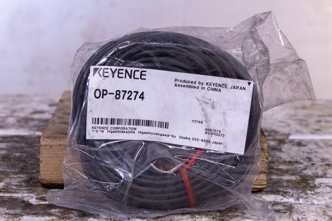 Keyence OP-87274 Connector Cable M12 L-Shaped 10m PVC