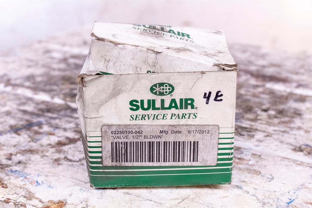 SULLAIR 02250100-042 VALVE, 1/2' BLDWN