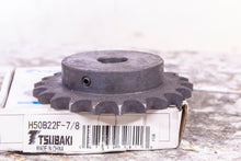 Load image into Gallery viewer, Tsubaki H50B22F-7/8 Roller Chain Sprocket