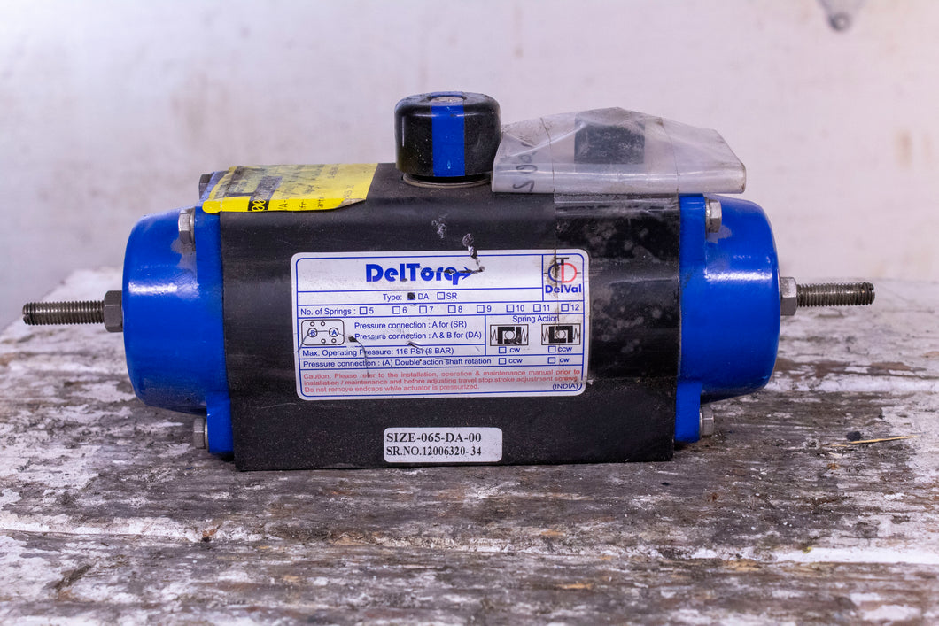 Deltorq 065-DA-00 PNUEMATIC RACK & PINION ACTUATOR