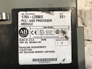 AB 1785-L20b/e PLC Processor 96246674 A01 5/20