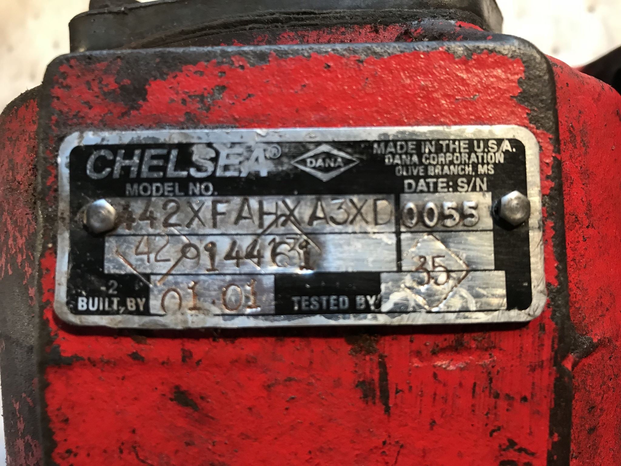 Chelsea Dana 442XFAHXA3XD PTO Assembly – Hydraulic Junkyard