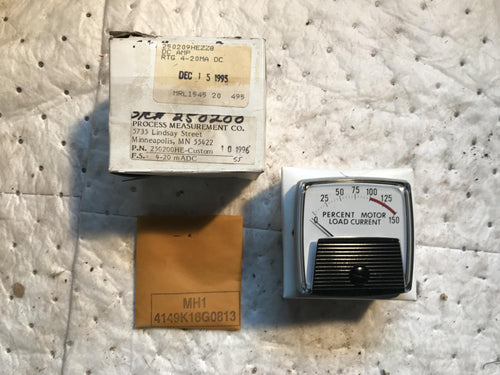 Shanando 250200HE Custom Process Measurement CO. Meter 4-20 mADC input, 0-50 ACA