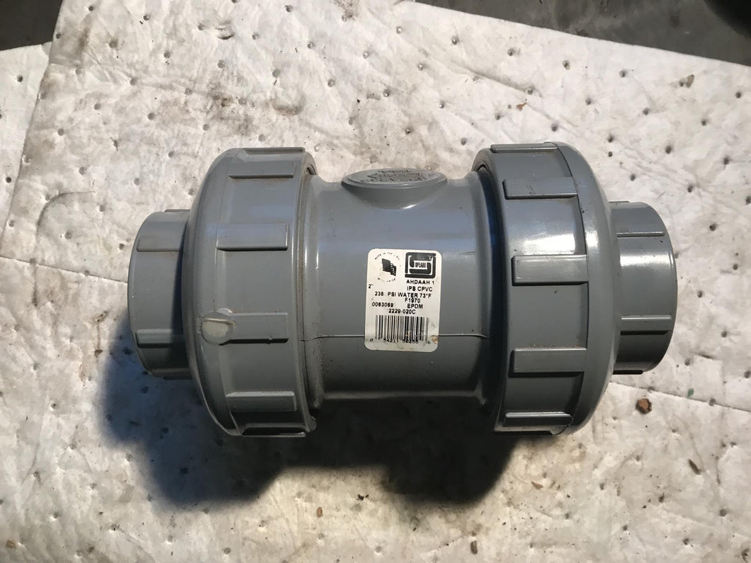 Spears 2229-020C True Union Check Valve 2'' Socket or Thread 235 PSI at 73F