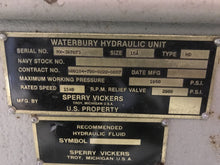 Load image into Gallery viewer, vickers Waterbury hydraulic unit Size 15A Type HD n00104-79G-0222-0057 83969-c