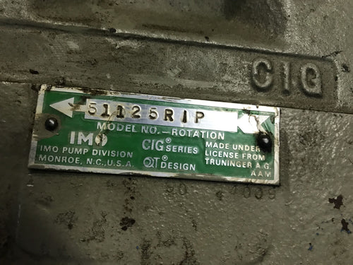 IMO CIG Hydraulic Gear Pump 51125RIP 201548