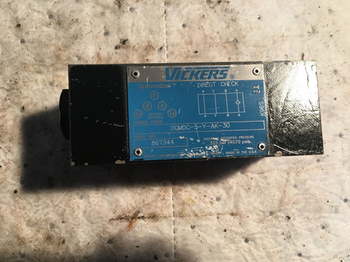 VICKERS DIRECT CHECK VALVE # dgmdc-5-7-ak-30 . dgmdc57ak30