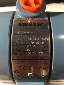 Rosemount Alphaline Pressure Transmitter 1151GP4E22B2