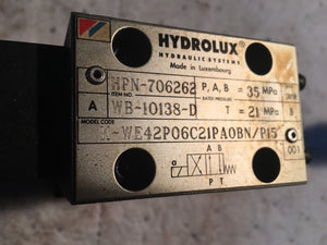 Hydrolux Prop Valve 708026 wb 10138-d k-we42p06c21pa0bn p15 10138