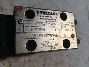 Hydrolux Valve 706262 wb-10138-e k-we42p06c21paobn/p15