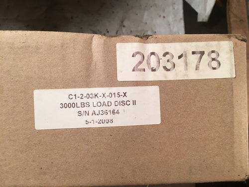 Kistler-Morse C1-2-03K Load Cell 30MV/V 3000lb  NEW