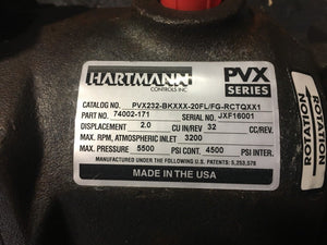 HARTMANN PVX232-BKXXX-20FL/FG-RCTQXX1 PUMP 74002-171