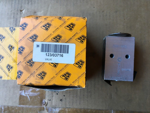 JCB VALVE 123 03716 329-452 561809604 r-134 123/03716 123-03716