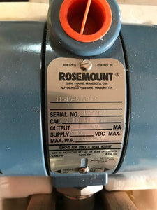 Rosemount Pressure Transmitter 1151GP6e12B2 90067-0514 4-20mA 45VDC