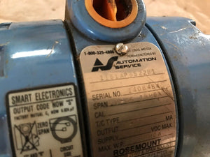 Rosemount 1151 SMART 1151AP5S22B1 1151AP5S22B1Q4 0-12psi pressure transmitter