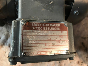 Eberhard Bauer D-7300 Esslingen G062-20 DK 56-143 L GEARBOX/MOTOR