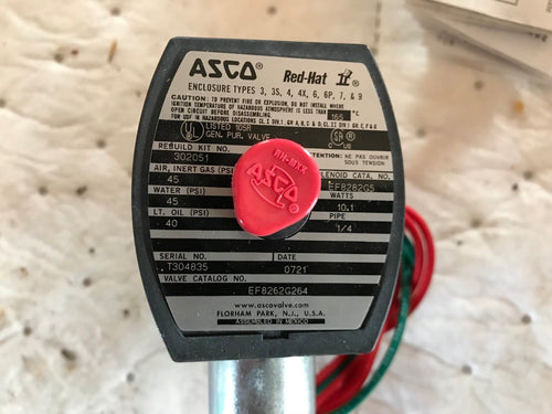 ASCO Red Hat Valve Coil MX120 302051 EF8262G264 EF828G5