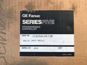 GE Fanuc Series Five IC655ALG516B Analog Input Module IC655ALG516